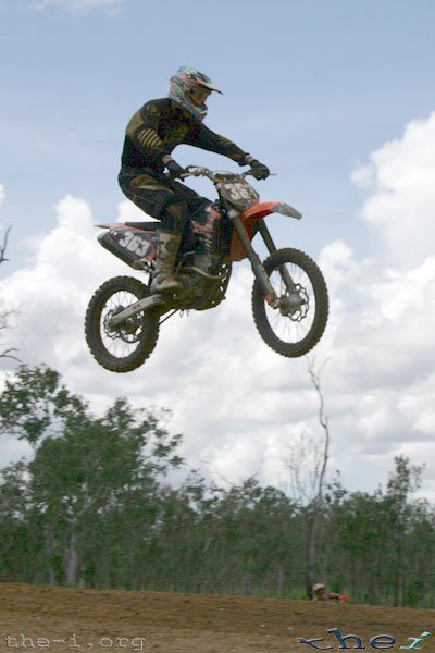 Bike in air