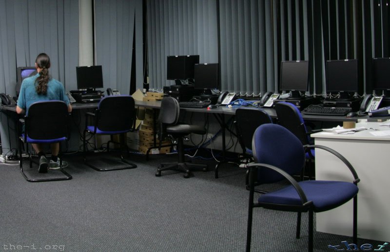 Ned at computer desk