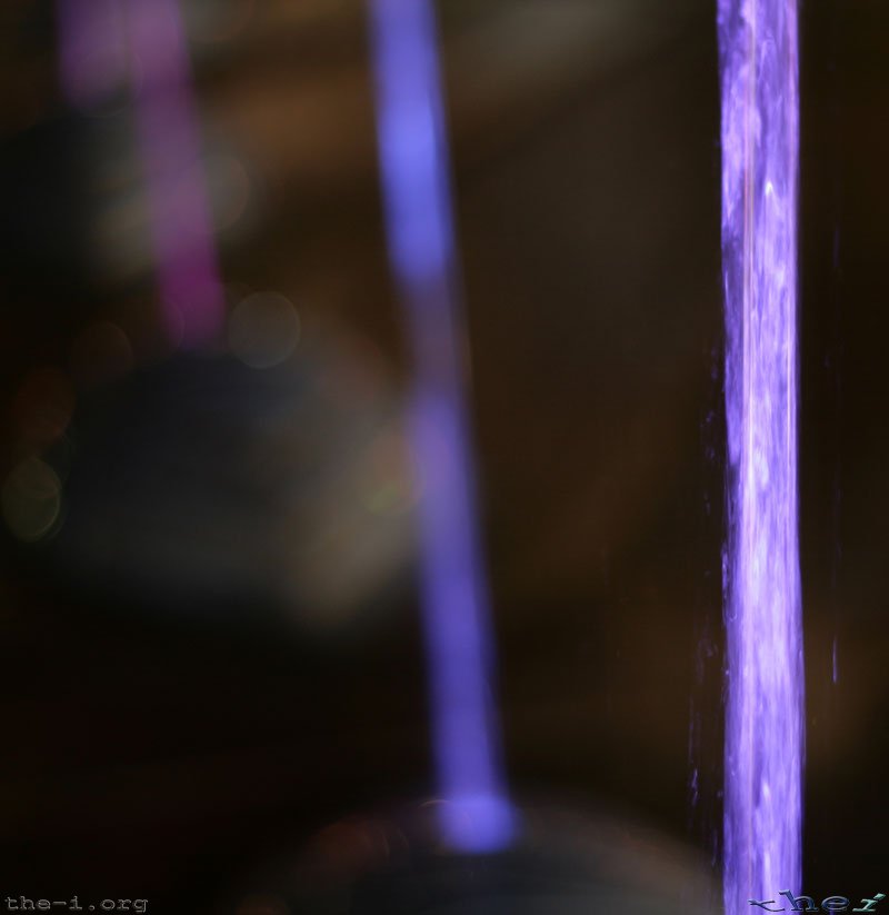 Purple water fountains