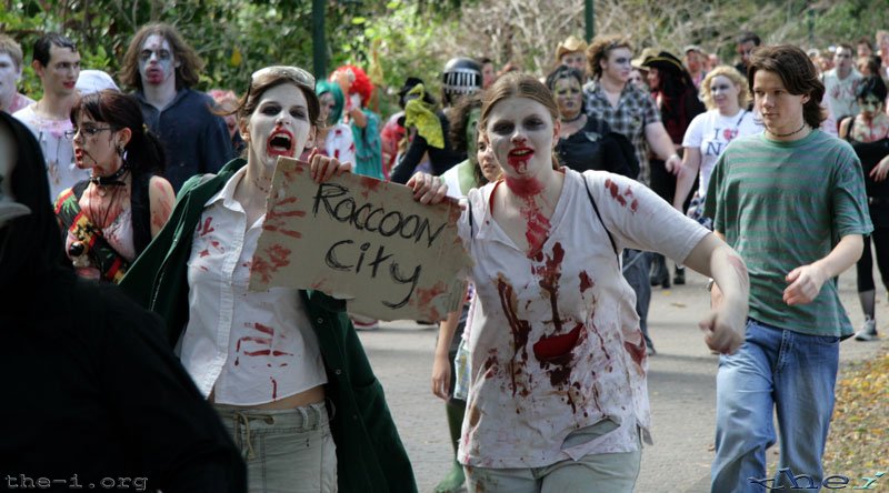 Zombies hitching to Raccoon City