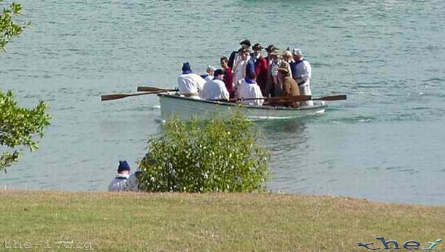 Reenactment of Cook’s landing