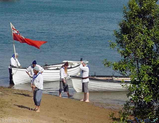 Reenactment of Cook’s landing