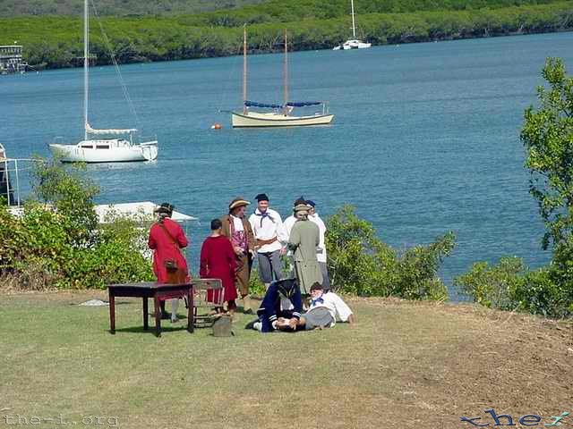 Reenactment of Cook’s landing