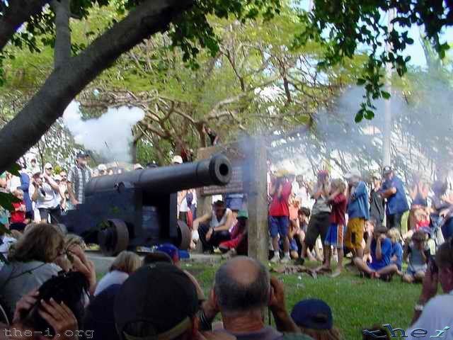 Reenactment of Cook’s landing