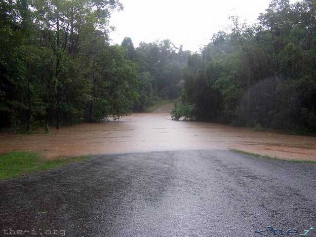 Bush Road, flooded