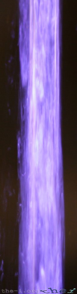 Detail of purple water fountain
