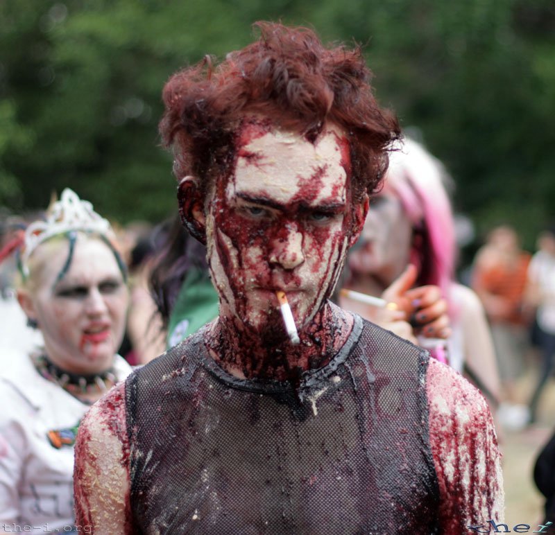 Zombie with lots of Makeup