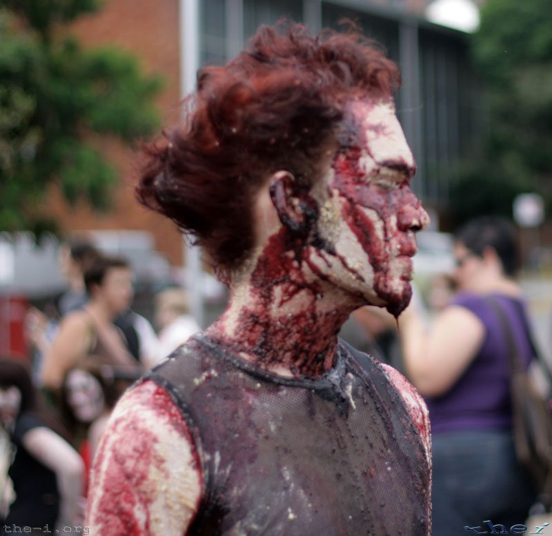 Zombie with lots of Makeup